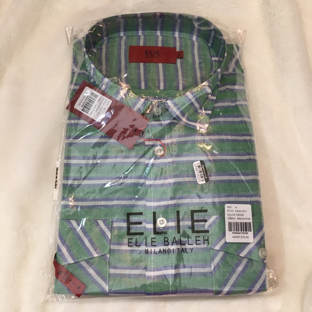 Elie Balleh Milano Italy Long Sleeve Shirt - XL - Picture 2 of 2
